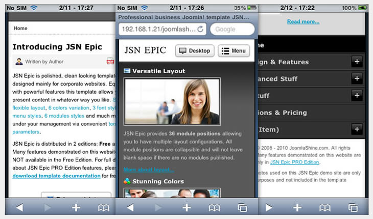 Responsive design
